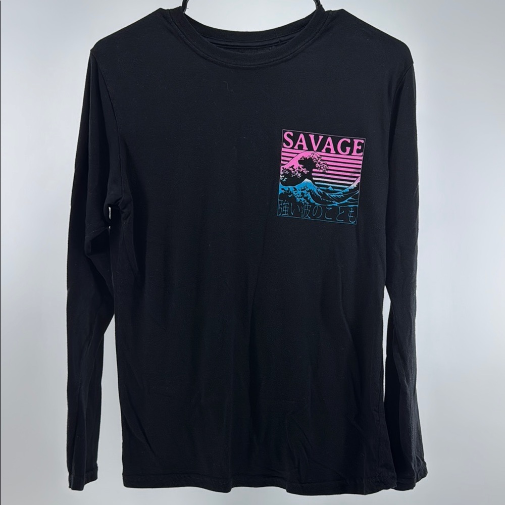 Savage Black Long Sleeve Tee